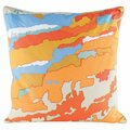Dimond Orange Topography Pillow With Goose Down Insert 8906-007